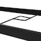 Flash Furniture Tory 35in. x 59in. Rect Patio Table w/Tempered Glass Top w/Umbrella Hole and Steel Tube Frame, Blk TLH-SC-094L-BLK-GG - alternate 10